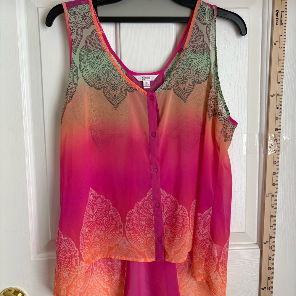 Candie's Multicolor Sleeveless Blouse